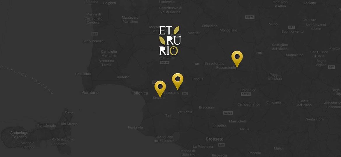 Etrurio locations in Tuscany